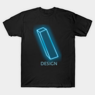 Cyan Design Neon Sign T-Shirt